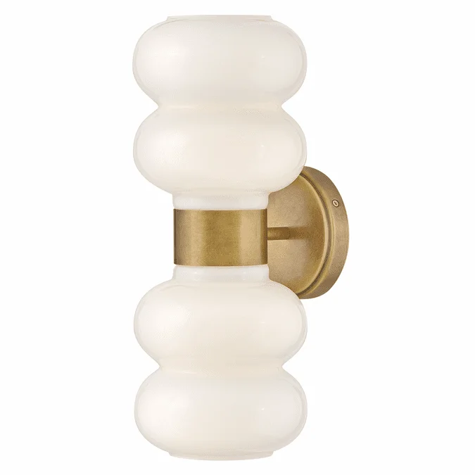 Lark 84250LCB Nadia Contemporary Lacquered Brass LED Wall Lighting Sconce