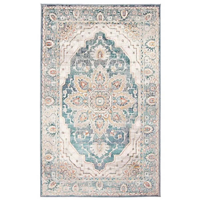 Legacy Teal Area Rug – 5’0 x 8’0|Carpette Legacy bleu sarcelle – 5pi 0po x 8pi 0po