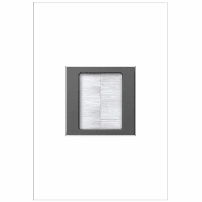 Legrand Adorne ACBRSTPM1 Contemporary Magnesium In-Wall Cable Access Port