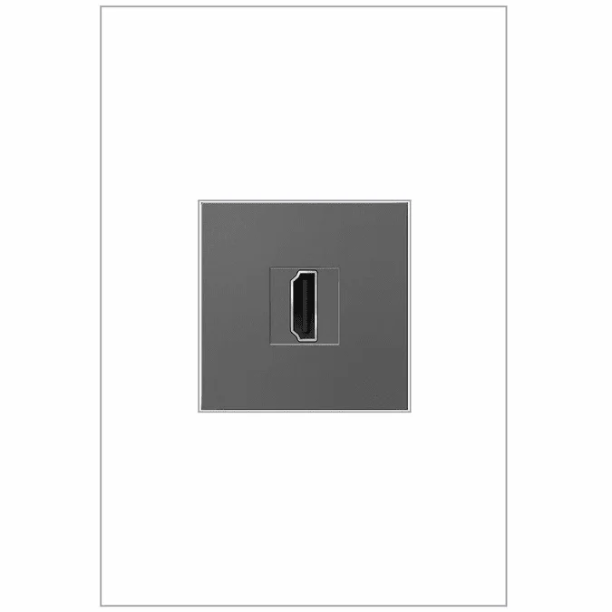 Legrand Adorne ACHDMIM1 Contemporary Magnesium HDMI Keystone Coupler