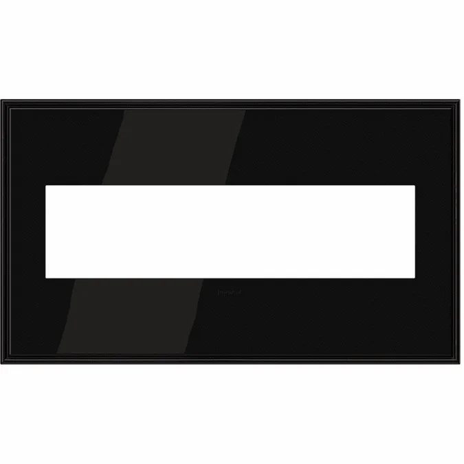 Legrand Adorne AWC4GBLN4 Cast Metals Modern Black Nickel 4-Gang Wall Plate