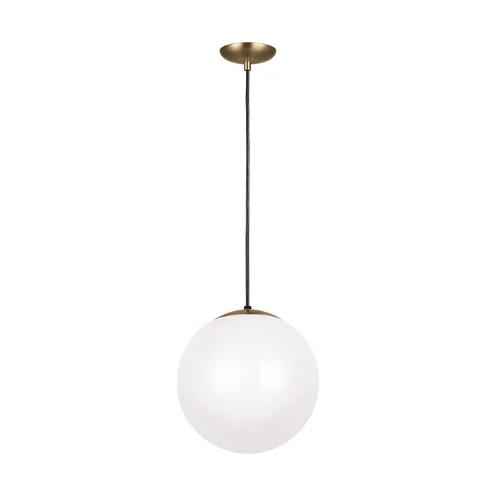 Leo – Hanging Globe One Light Pendant in Satin Brass (454|6024EN3-848)