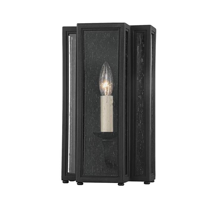 Leor One Light Outdoor Wall Sconce in Textured Black (67|B3601-TBK)
