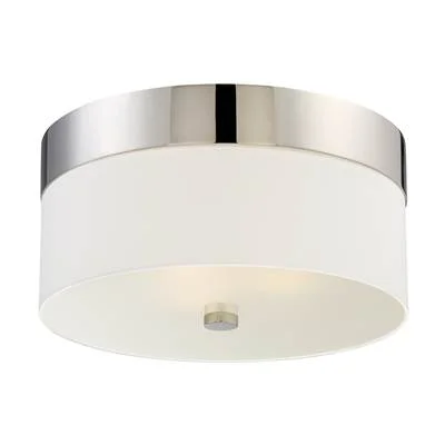 Libby Langdon for Crystorama Grayson 3 Light Polished Nickel Ceiling Mount – 293-PN
