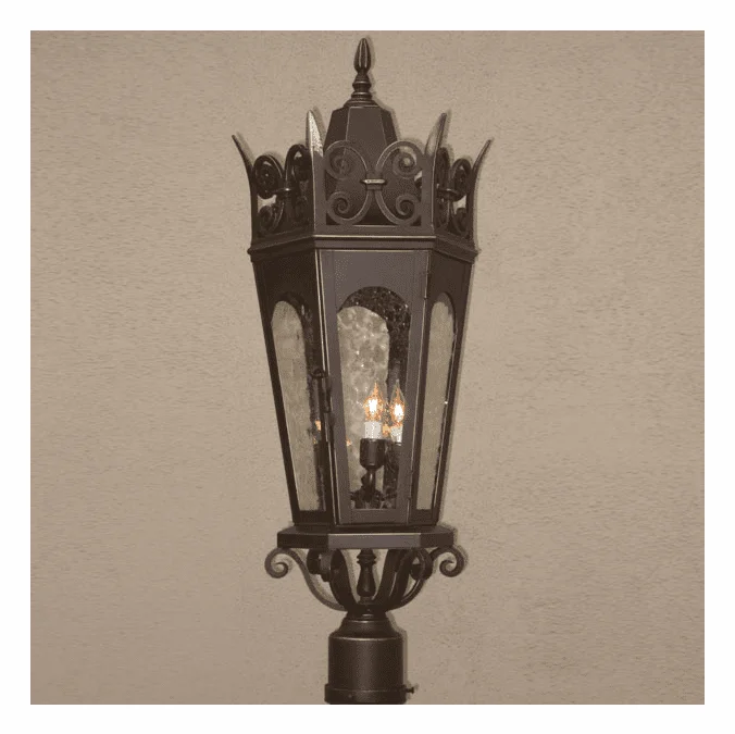 Lighting Innovations PF7081 Traditional Exterior 9″ Wide x 24″ Tall Lighting Post Light