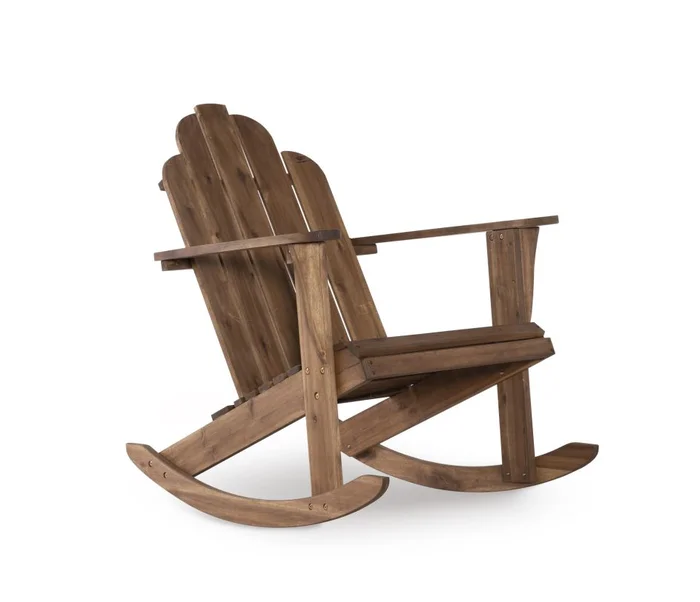 Linon Adirondack Brown Rocking Chair 21152T36-01-KD-U