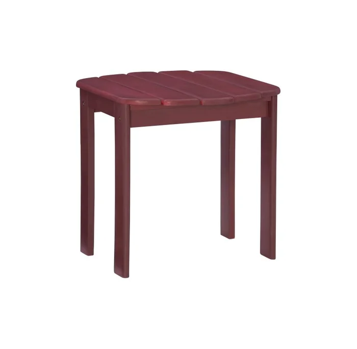 Linon Adirondack Red End Table 20155RED-01-KD-U