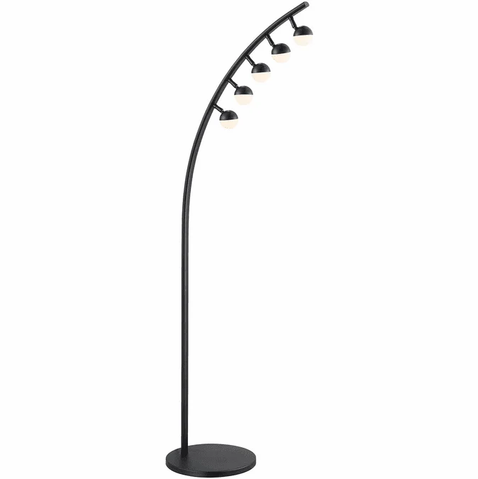 Lite Source LS-83358 Torshon Modern Matte Black LED Light Floor Lamp
