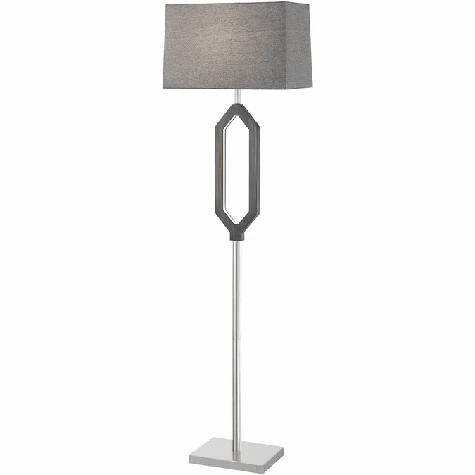 Lite Source LS-83370 Desmond Contemporary Charcoal Grey LED Light Floor Lamp