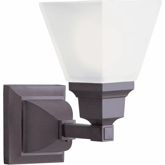 Livex 1031-07 Mission Modern Bronze Light Sconce