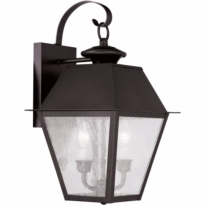 Livex 2165-07 Mansfield Bronze Wall Light Fixture