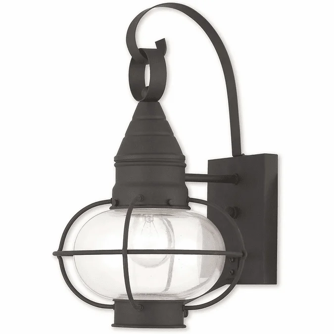 Livex 26901-04 Newburyport Nautical Black Wall Sconce Lighting