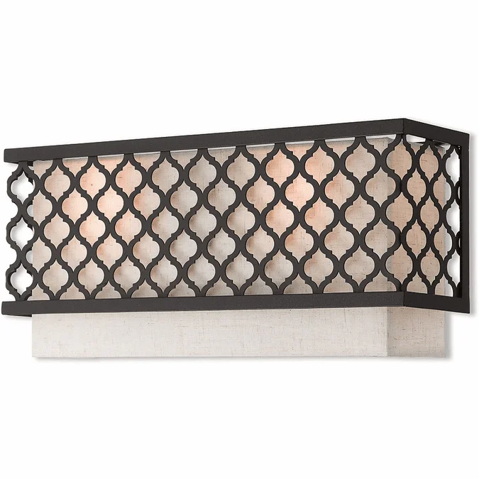 Livex 41119-92 Arabesque English Bronze Lighting Wall Sconce