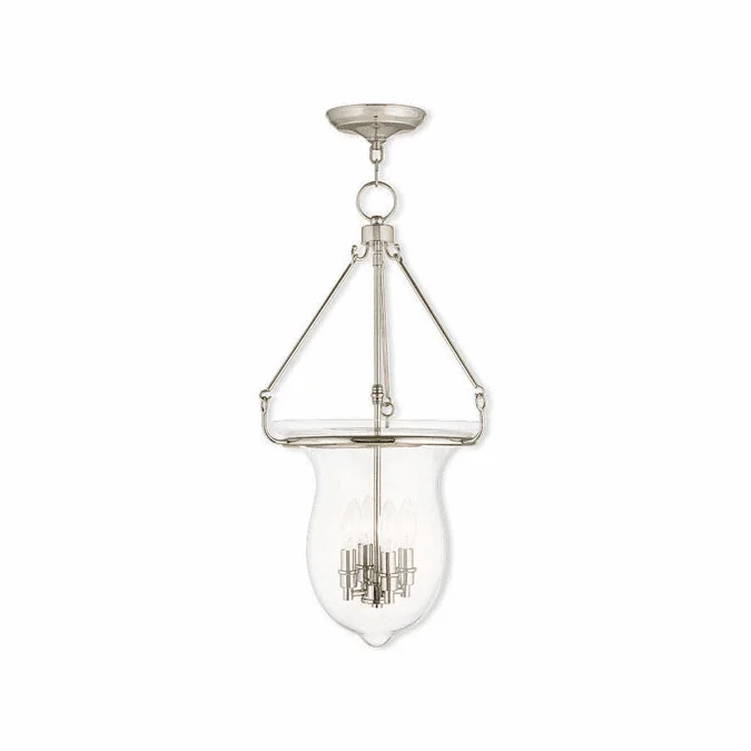 Livex 50298-35 Canterbury Polished Nickel Foyer Lighting Fixture