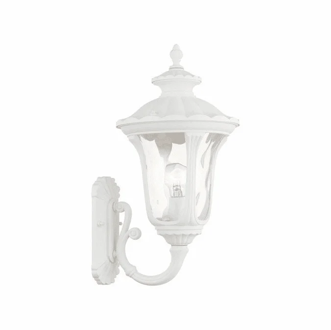 Livex 7852-13 Oxford Textured White Exterior 19″ Wall Mounted Lamp