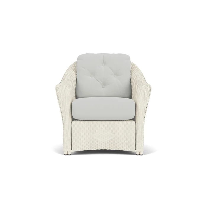 lloyd flanders reflections lounge chair in ivory finish with bright side fog fabric grade a