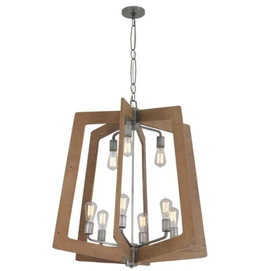 Lofty Nine Light Chandelier in Steel (137|268C09SLW)