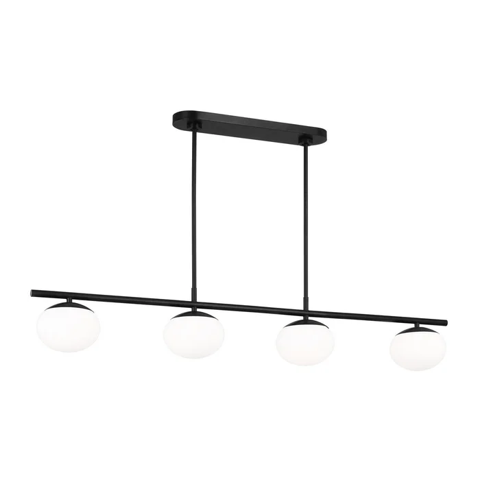 Lune Four Light Linear Chandelier