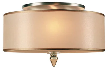 Luxo Three Light Flush Mount in Antique Brass (60|9503-AB)