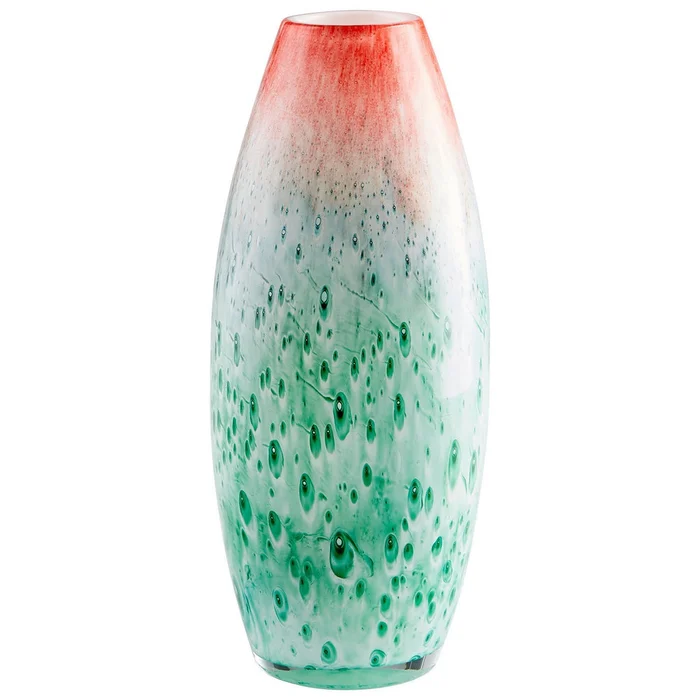 Macaw Vase Red Green Small By Cyan Design