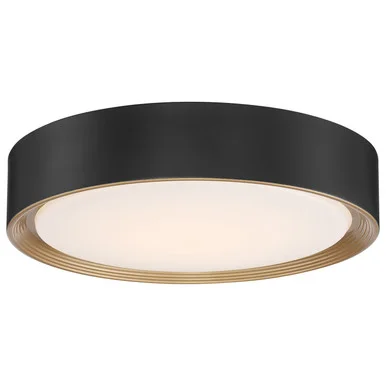 Malaga LED Flush Mount in Matte Black (18|49970LEDD-MBL/ACR)