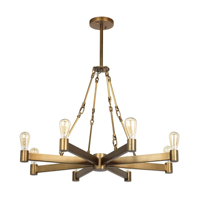 manchester 8-light metal chandelier