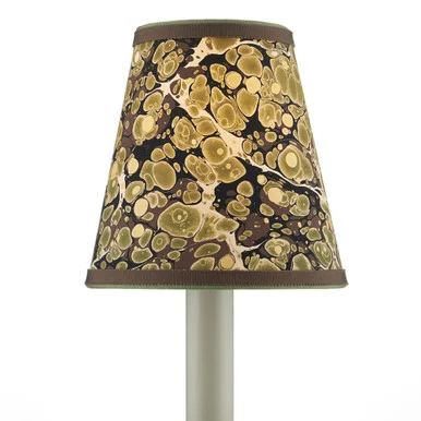 Marble Collection Chandelier Shade in Green/Chocolate/Mustard (142|0900-0021)