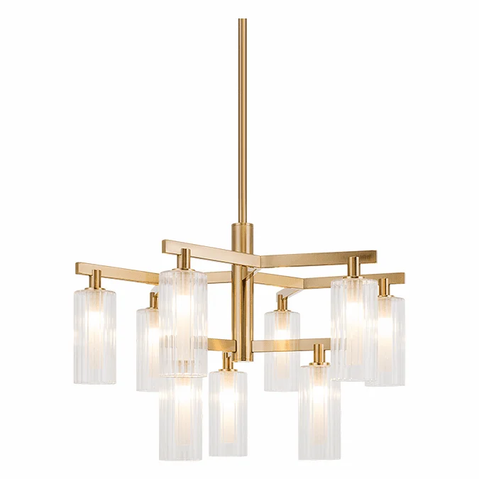 Matteo C60809AG Kristof Aged Gold Brass Chandelier Lighting