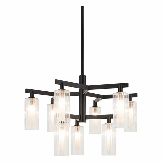 Matteo C60809BK Kristof Black Chandelier Lighting