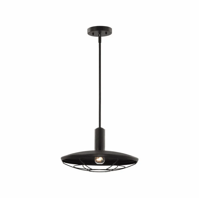 Matteo C75711MB Compton Matte Black Outdoor Hanging Light