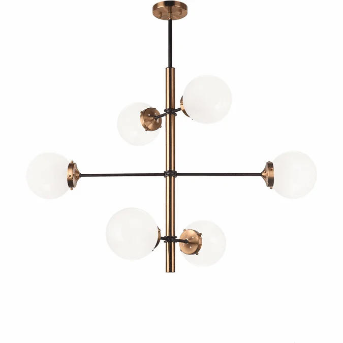Matteo C78106AGOP Enchant Modern Aged Gold Brass Mini Chandelier Light