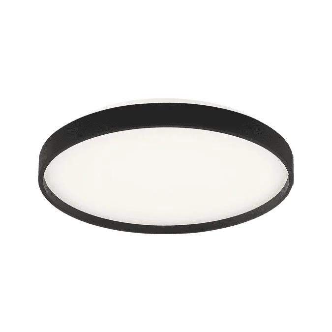 Matteo M10802BK Alexandre Modern Black LED 15″ Flush Ceiling Light Fixture