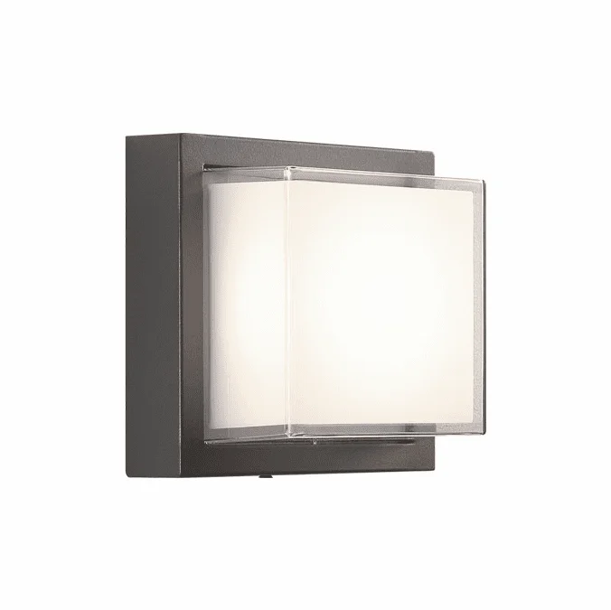 Matteo S11441GY Syvana Contemporary Grey LED Outdoor Lighting Sconce