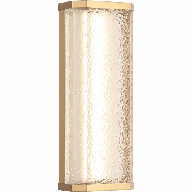 Matteo S11812AG Aislynn Modern Aged Gold Brass LED Lighting Wall Sconce