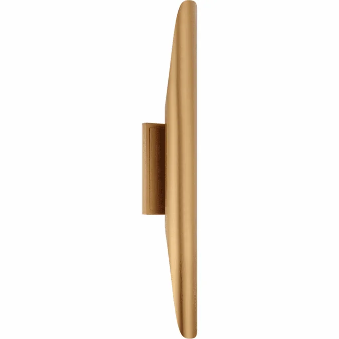 Matteo W32422AG Stylus Modern Aged Gold Brass Sconce Lighting