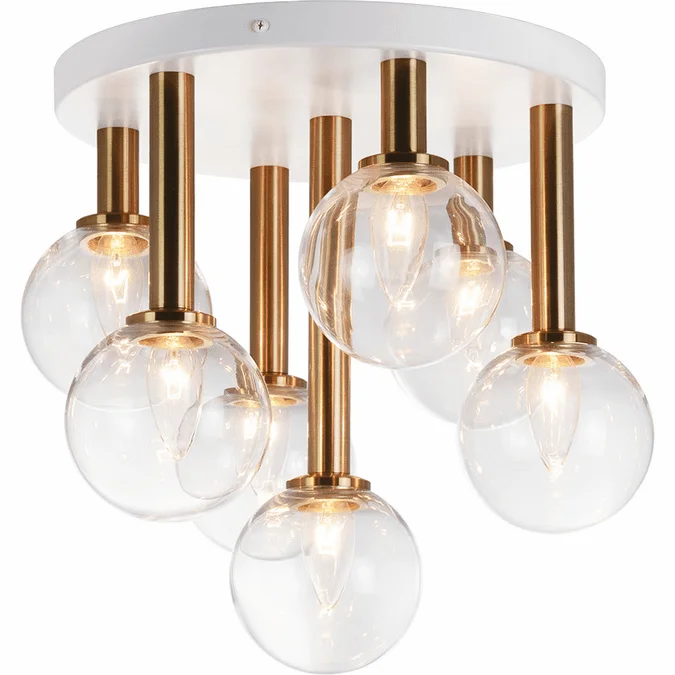 Matteo X75307AGCL Stellar Modern Aged Gold Brass Ceiling Lighting Fixture