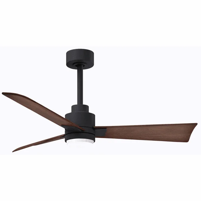 Matthews AKLK-BK-WN Alessandra Modern Walnut LED Ceiling Fan
