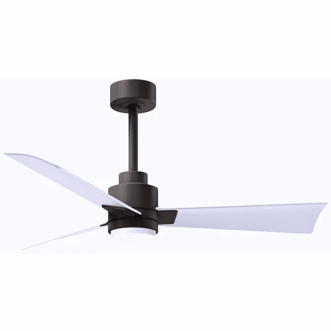 Matthews AKLK-TB-MWH Alessandra Modern Matte White LED Home Ceiling Fan