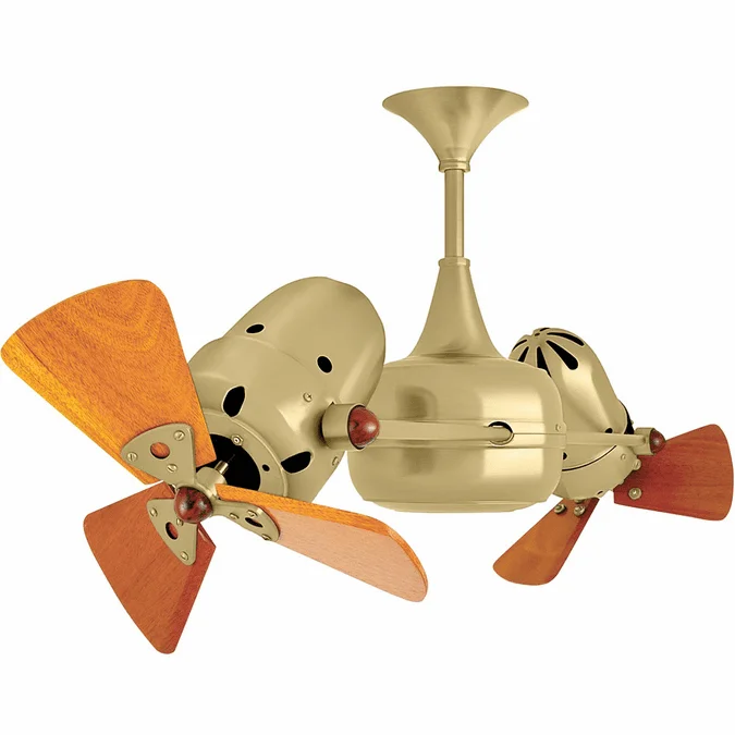 Matthews DD-BRBR-WD Duplo-Dinamico Modern Brushed Brass 36″ Ceiling Fan