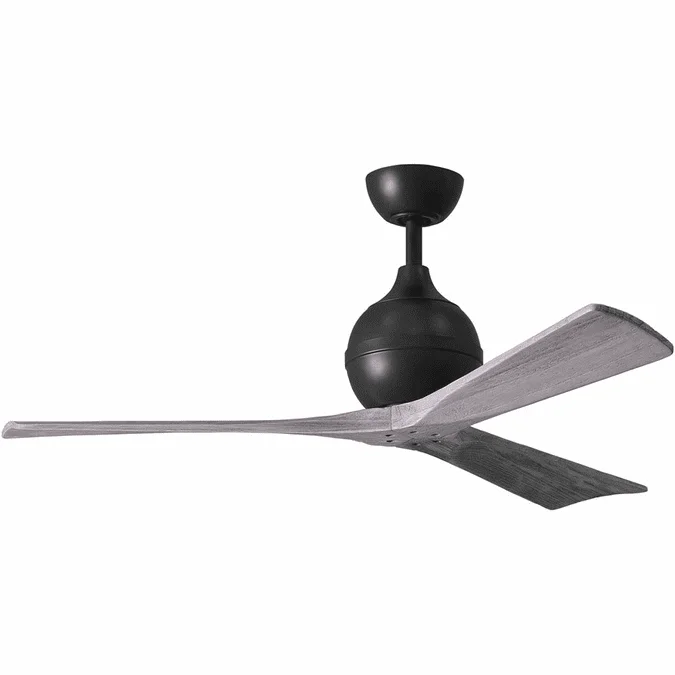Matthews IR3-BK-BW Irene Modern Matte Black Home Ceiling Fan
