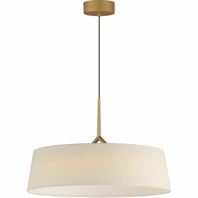 Maxim 10336OFNAB Paramount Natural Aged Brass LED Drum Hanging Light