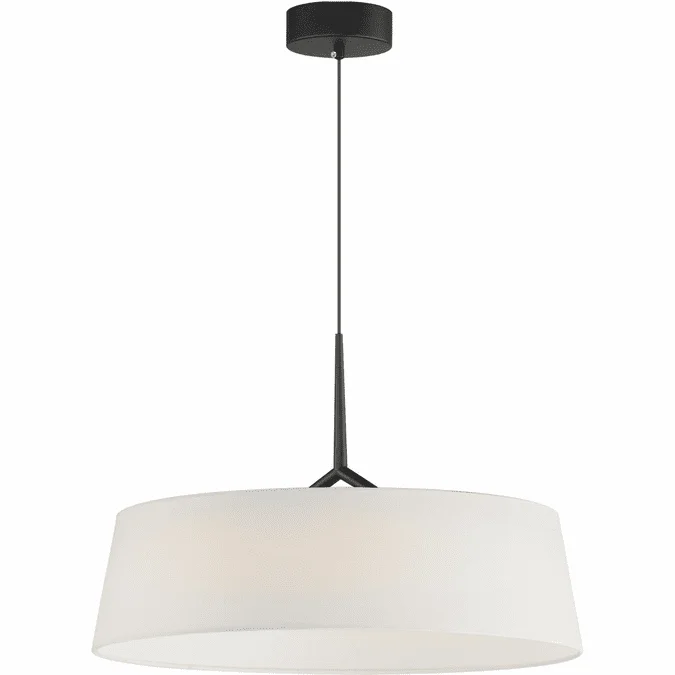 Maxim 10336WTBK Paramount Black LED Drum Lighting Pendant
