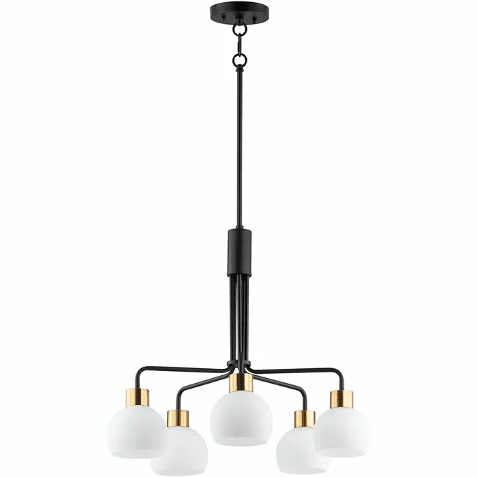Maxim 11277SWBZSBR Coraline Contemporary Bronze Rupert Chandelier Lighting