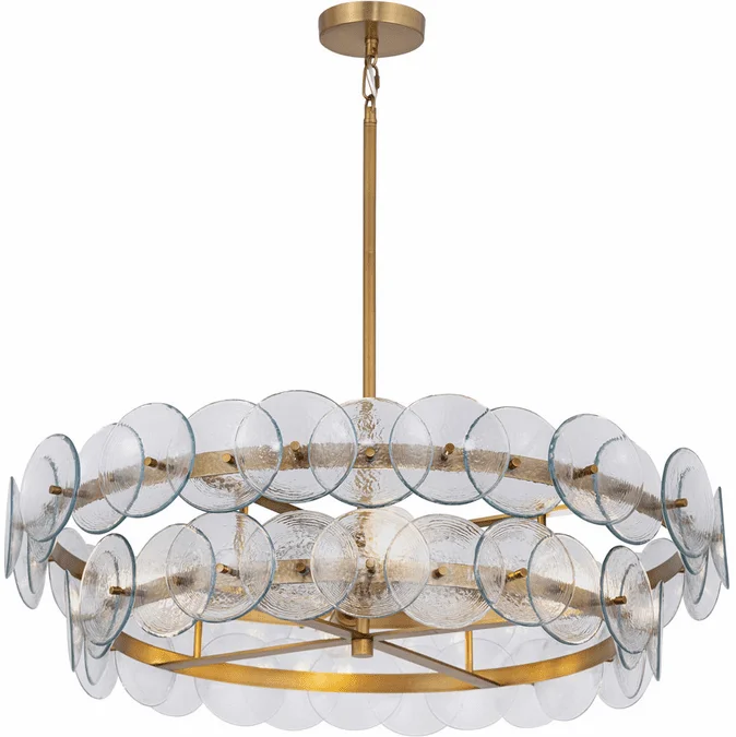 Maxim 21823TCWBR Loren Modern Weathered Brass 32″ Pendant Light