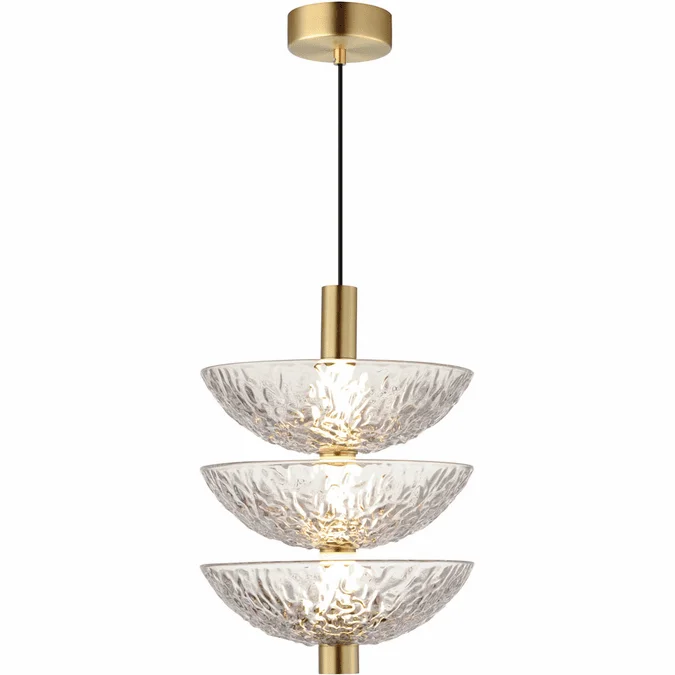 Maxim 24983TCSBR Metropolis Modern Satin Brass LED Hanging Lamp