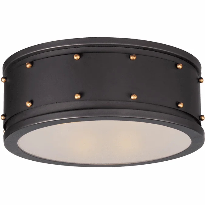 Maxim 25160OIAB Trestle Vintage Oil Rubbed Bronze / Antique Brass Ceiling Lighting Fixture