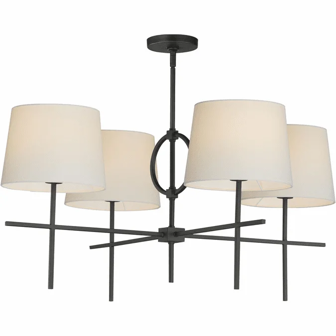 Maxim 27724OFCHL Paoli Charcoal Bronze Chandelier Lamp