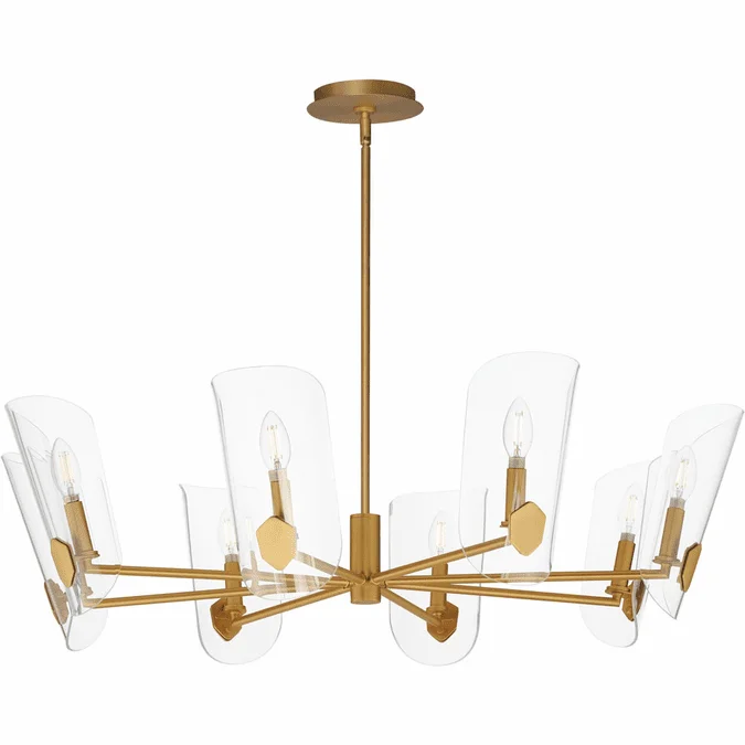 Maxim 32358CLNAB Armory Modern Natural Aged Brass Hanging Chandelier