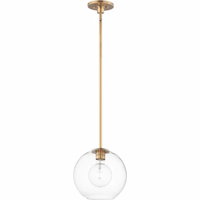 Maxim 38419CLNAB Branch Modern Natural Aged Brass Mini Ceiling Pendant Light