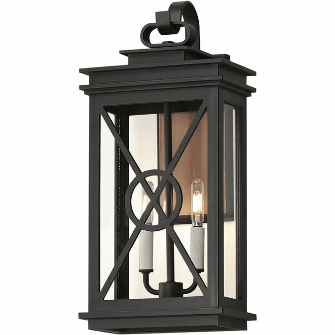 Maxim 40806CLACPBK Yorktown VX Black / Aged Copper Exterior Lighting Sconce